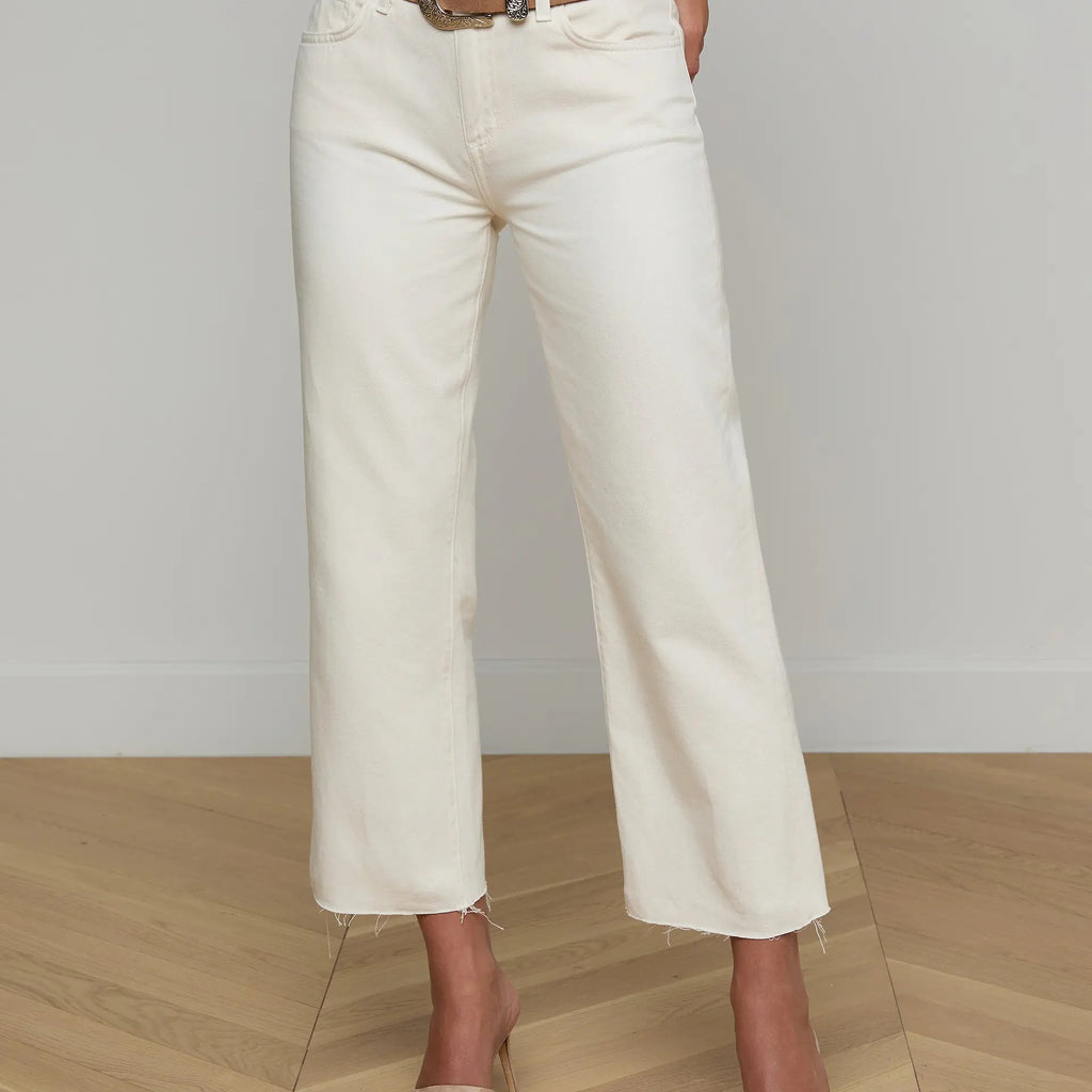 L'Agence Wanda Cropped Wide-Leg Jean