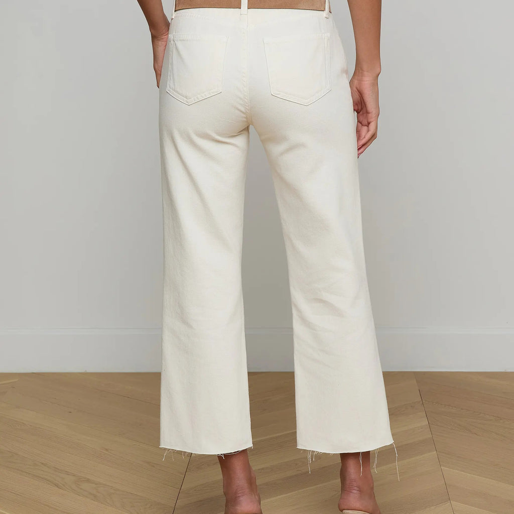 L'Agence Wanda Cropped Wide-Leg Jean