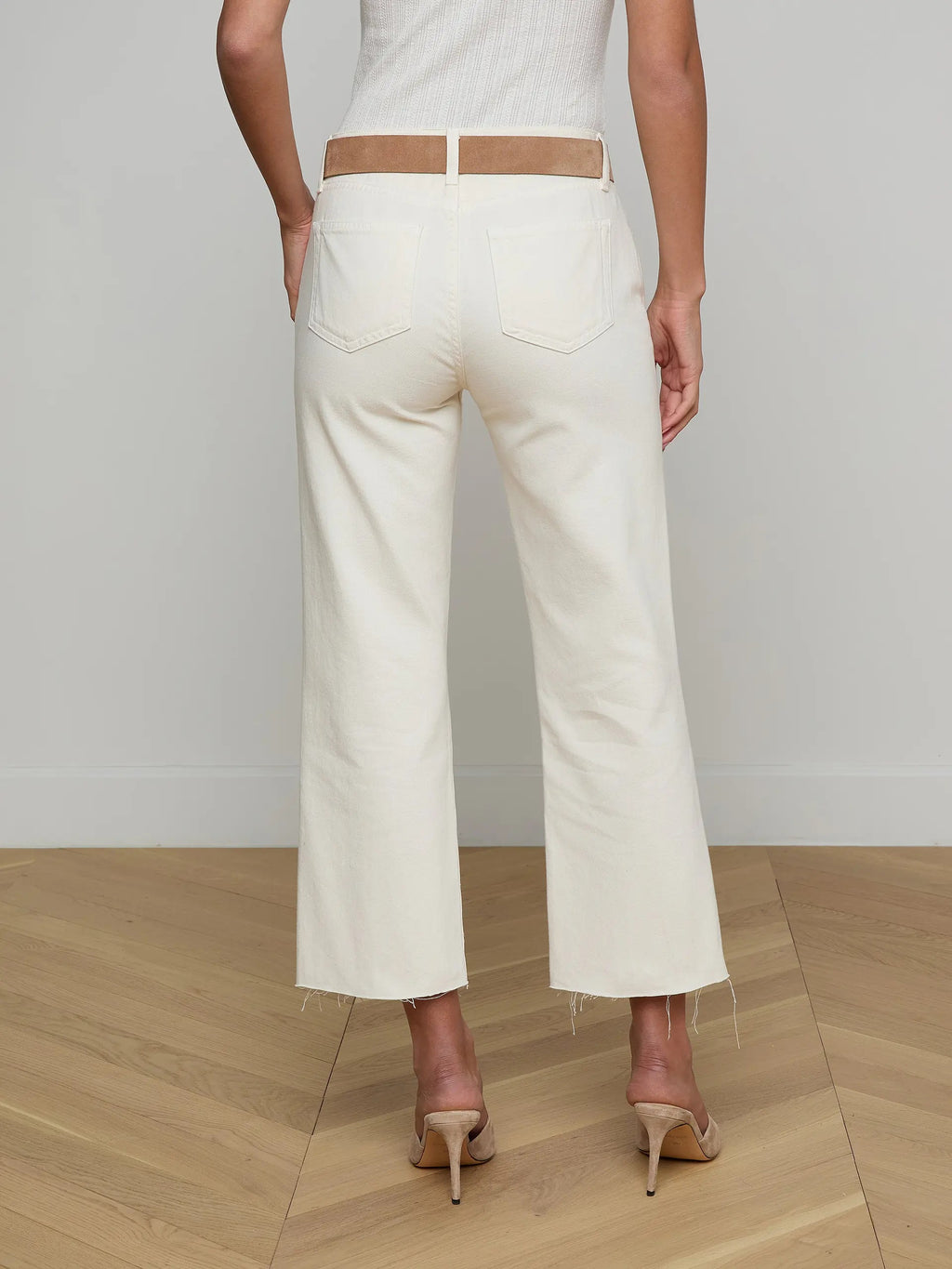 L'Agence Wanda Cropped Wide-Leg Jean