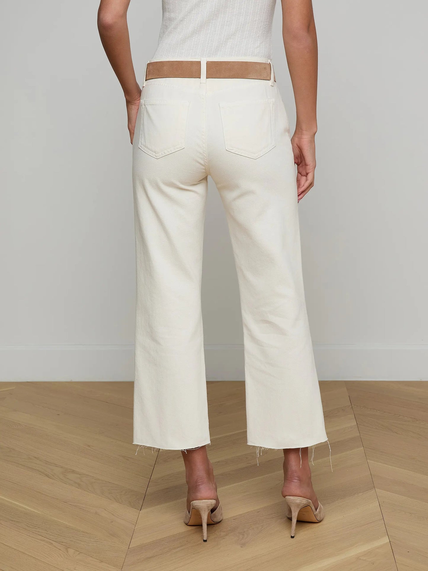 L'Agence Wanda Cropped Wide-Leg Jean