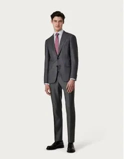 Canali Italian Grey Wool Suit