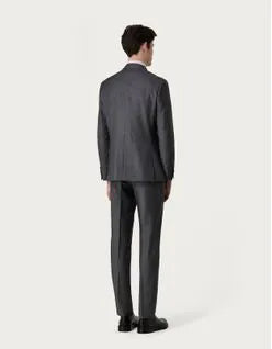 Canali Italian Grey Wool Suit