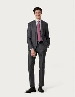 Canali Italian Grey Wool Suit