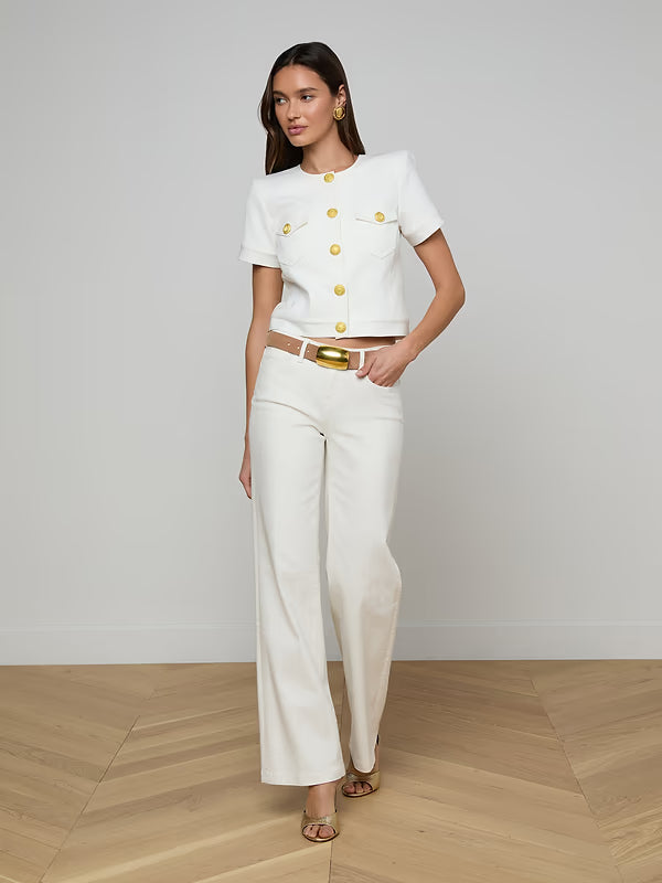L'Agence Joanne Low-Rise Wide-Leg Jean