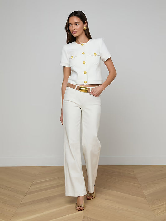 L'Agence Joanne Low-Rise Wide-Leg Jean