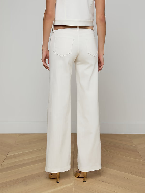 L'Agence Joanne Low-Rise Wide-Leg Jean