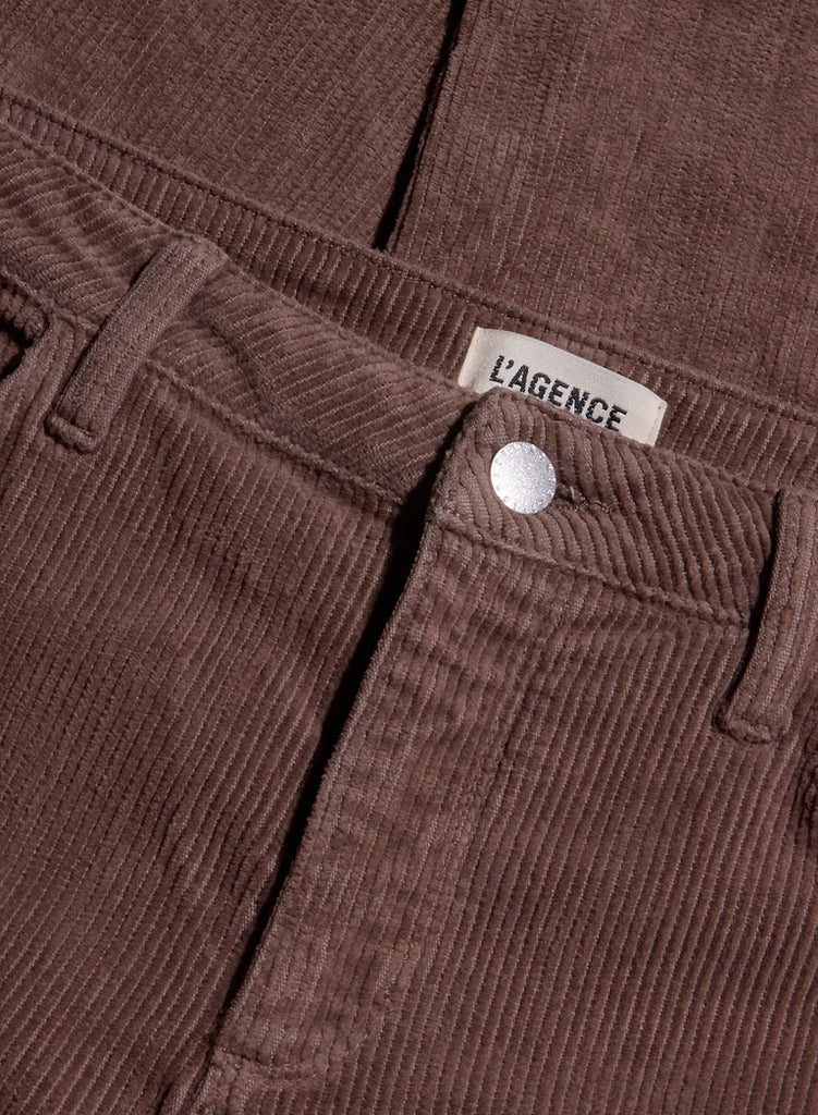 L'Agence Mallis Corduroy Bow-Leg Pant