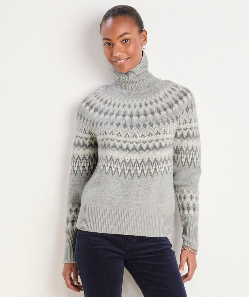 Vineyard Vines Nordic Fair Isle Turtleneck Sweater