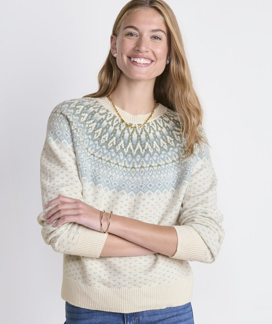 Vineyard Vines Wool Blend Fair Isle Sweater