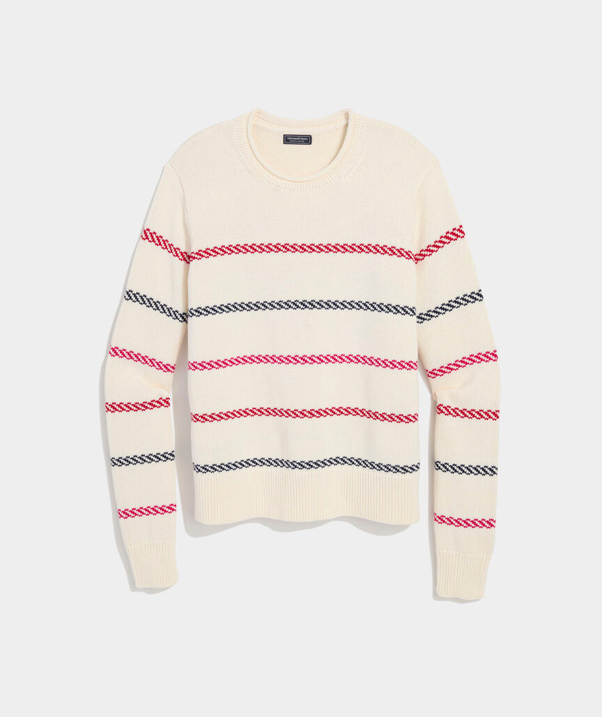 Vineyard Vines Katie Cotton Multi-Stripe Sweater