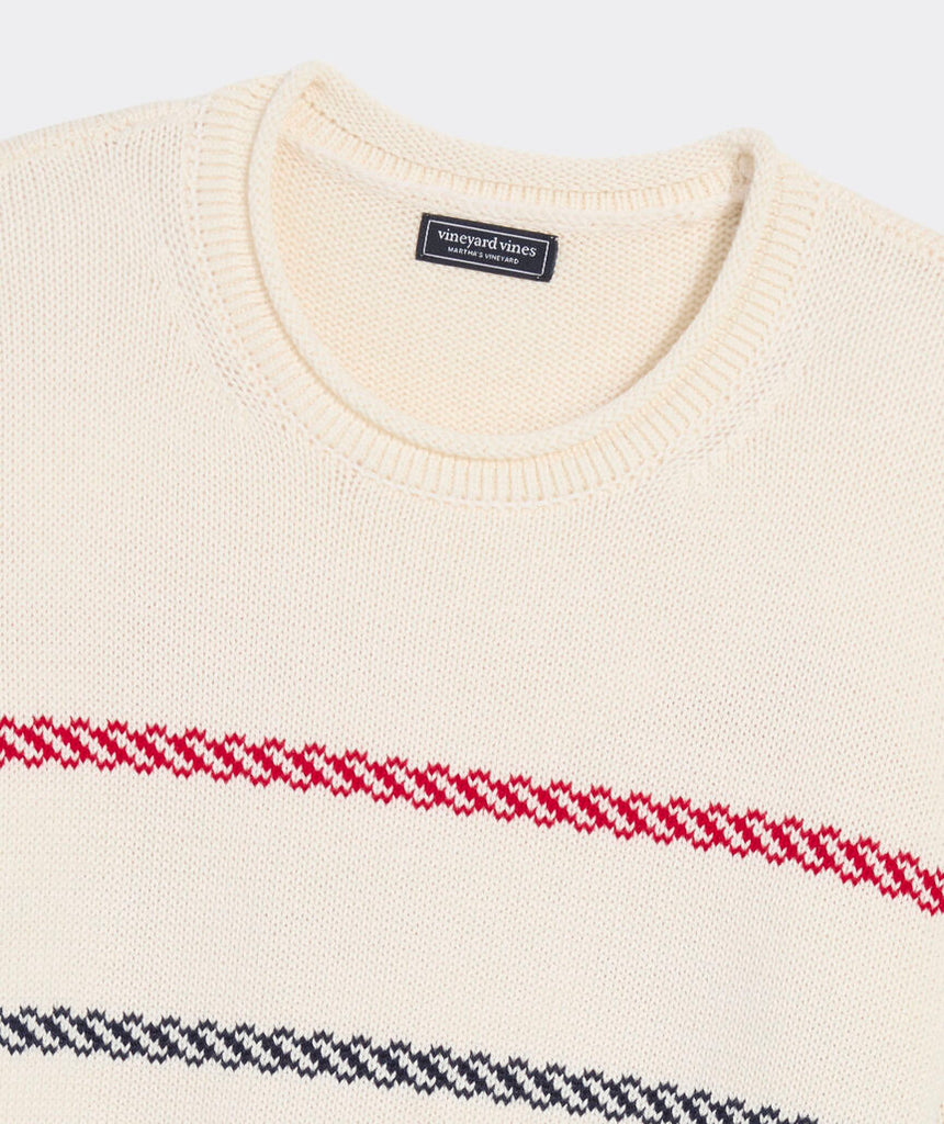Vineyard Vines Katie Cotton Multi-Stripe Sweater