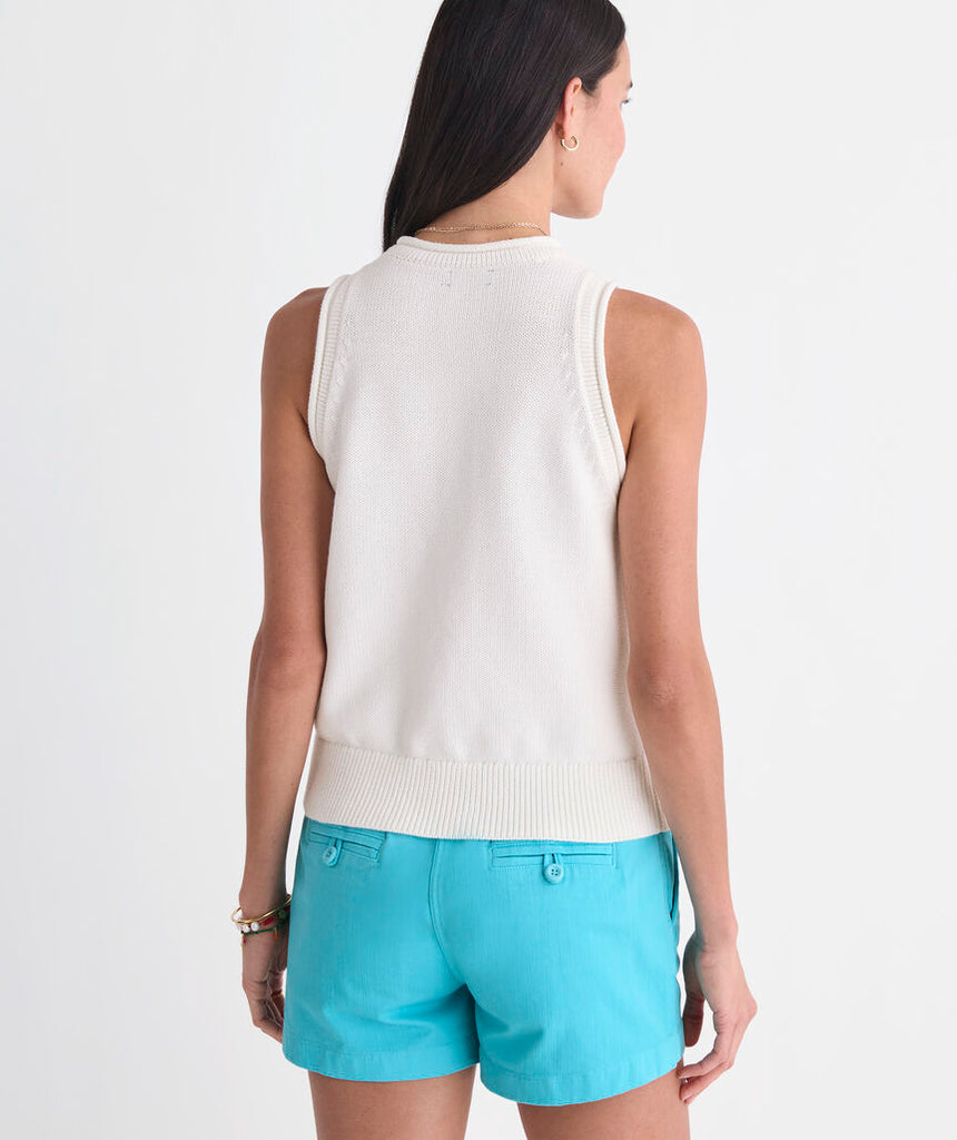 Vineyard Vines Katie Cotton Rollneck Sweater Tank