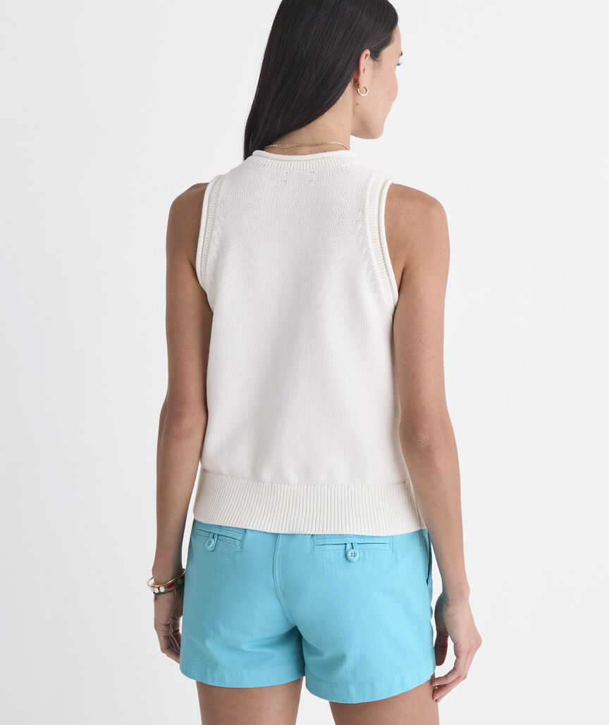 Vineyard Vines Katie Cotton Rollneck Sweater Tank