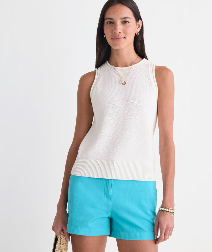 Vineyard Vines Katie Cotton Rollneck Sweater Tank