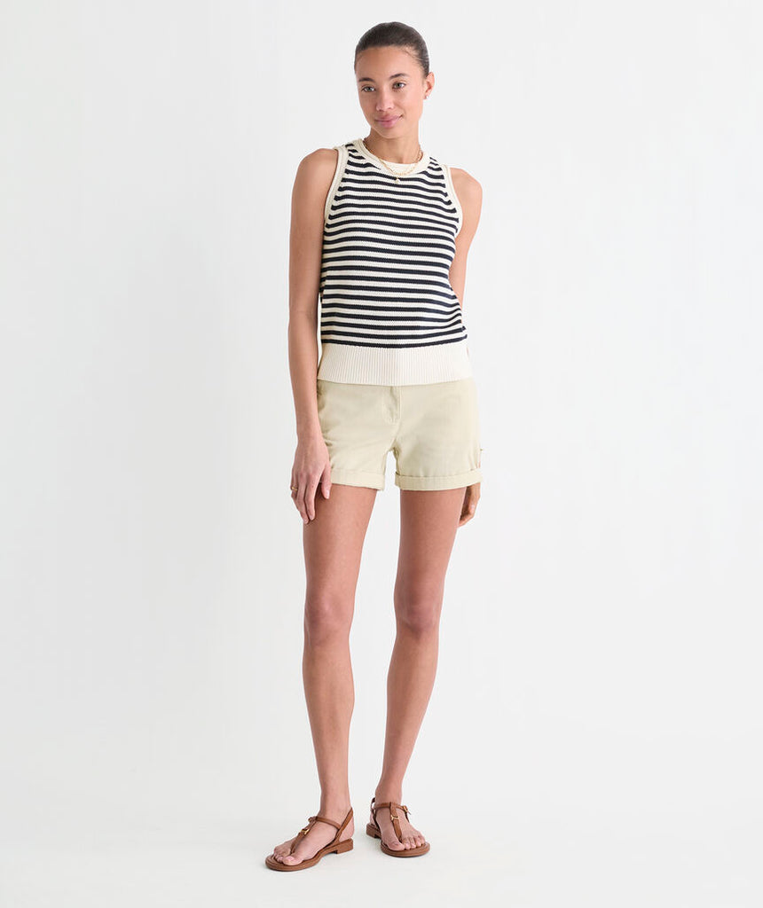 Vineyard Vines Katie Cotton Rollneck Sweater Tank