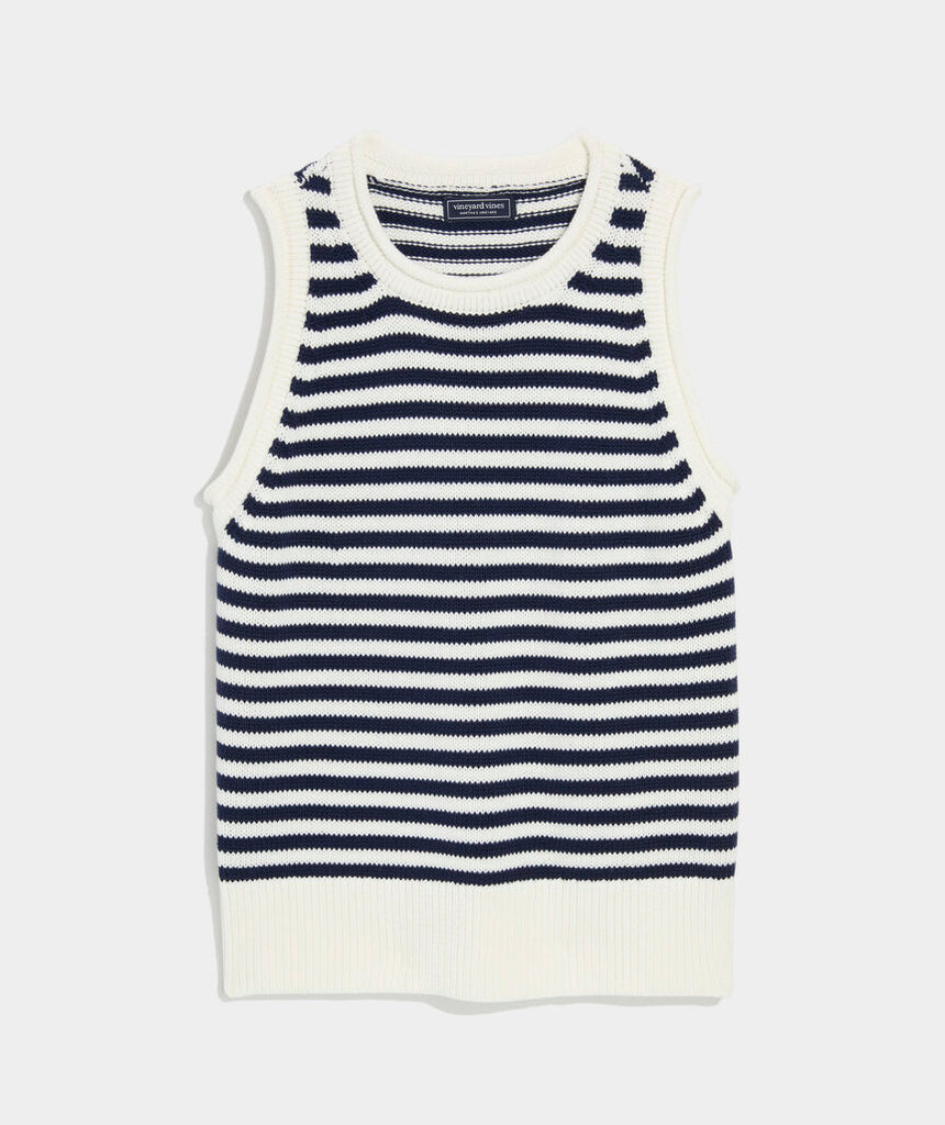 Vineyard Vines Katie Cotton Rollneck Sweater Tank