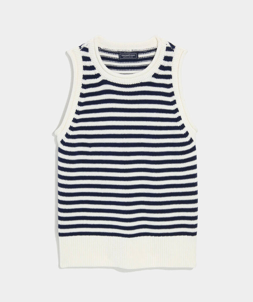 Vineyard Vines Katie Cotton Rollneck Sweater Tank