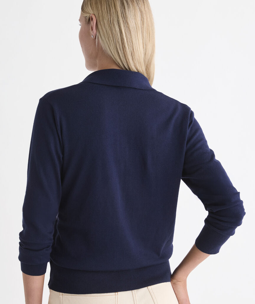 Vineyard Vines Cotton Cashmere Heritage Sweater Polo