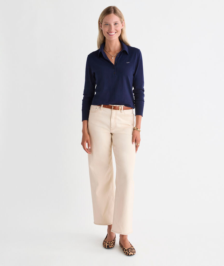 Vineyard Vines Cotton Cashmere Heritage Sweater Polo