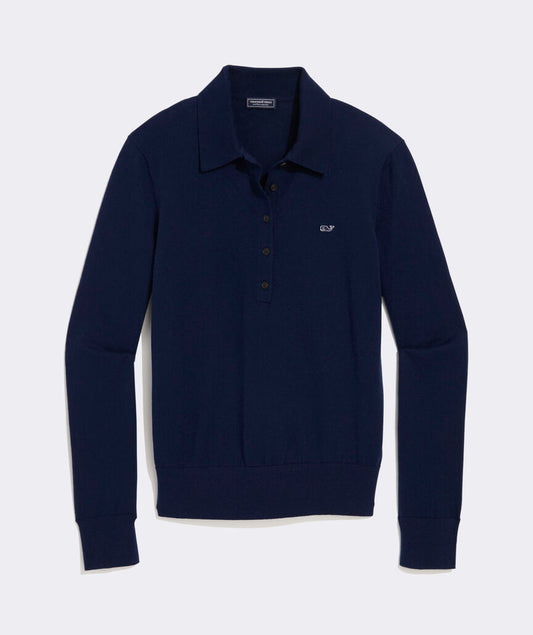 Vineyard Vines Cotton Cashmere Heritage Sweater Polo