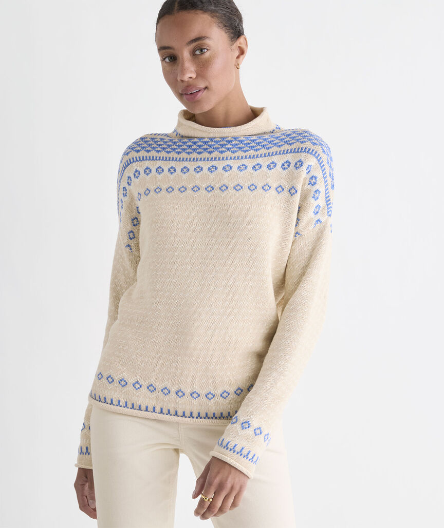 Vineyard Vines Katie Cotton Mockneck Sweater