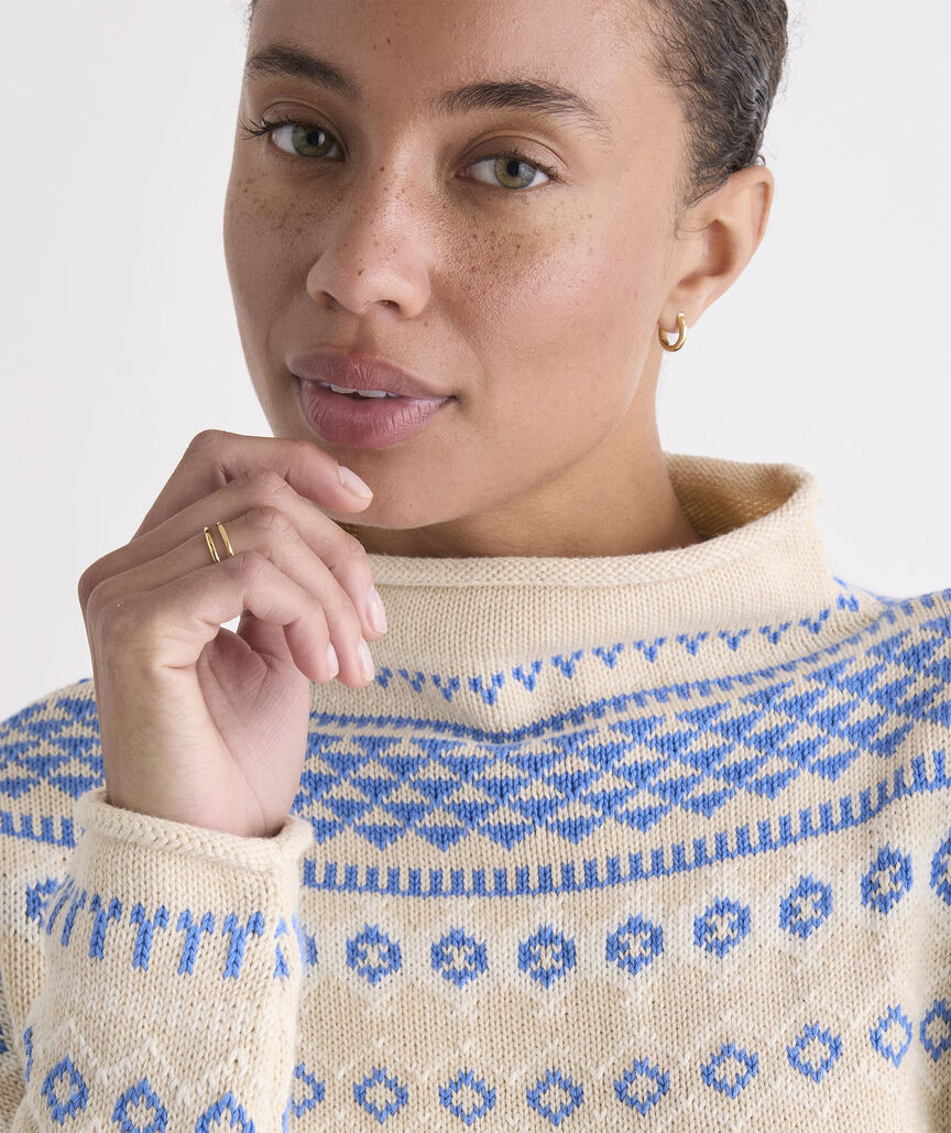 Vineyard Vines Katie Cotton Mockneck Sweater