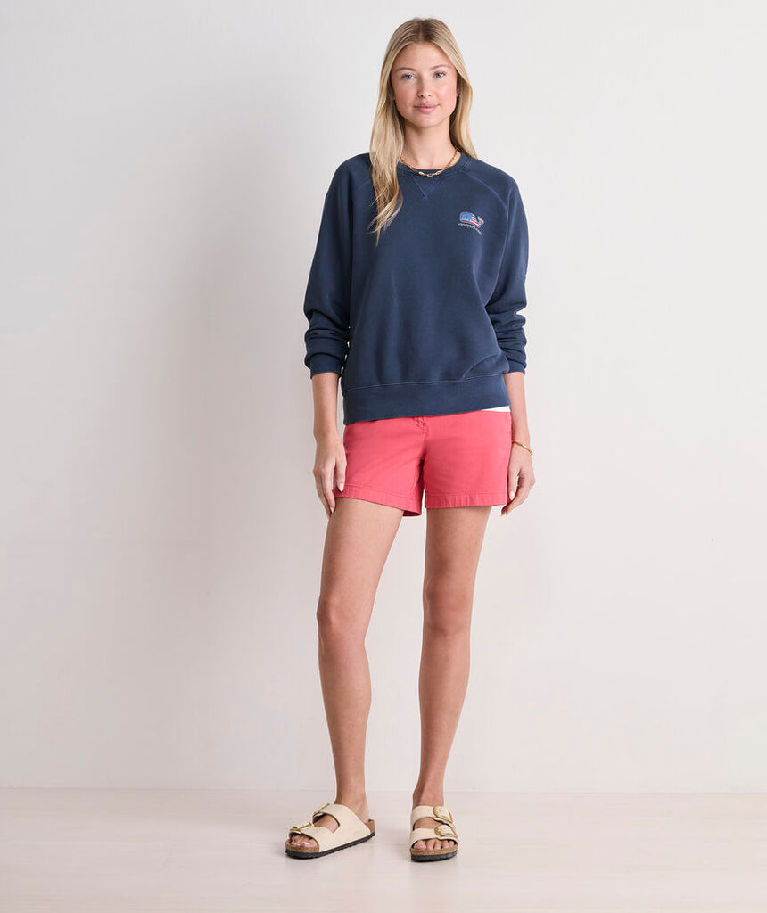 Vineyard Vines Americana Whale Surf Terry Sweatshirt