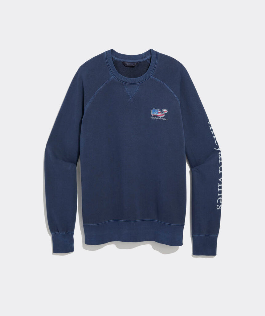 Vineyard Vines Americana Whale Surf Terry Sweatshirt