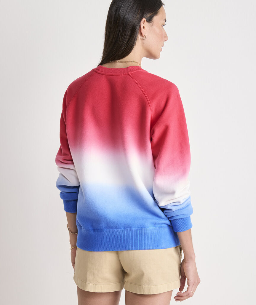 Vineyard Vines Americana Dip-Dye Surf Terry Sweatshirt