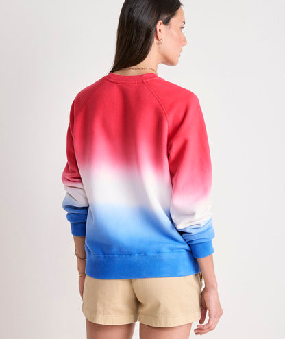 Vineyard Vines Americana Dip-Dye Surf Terry Sweatshirt