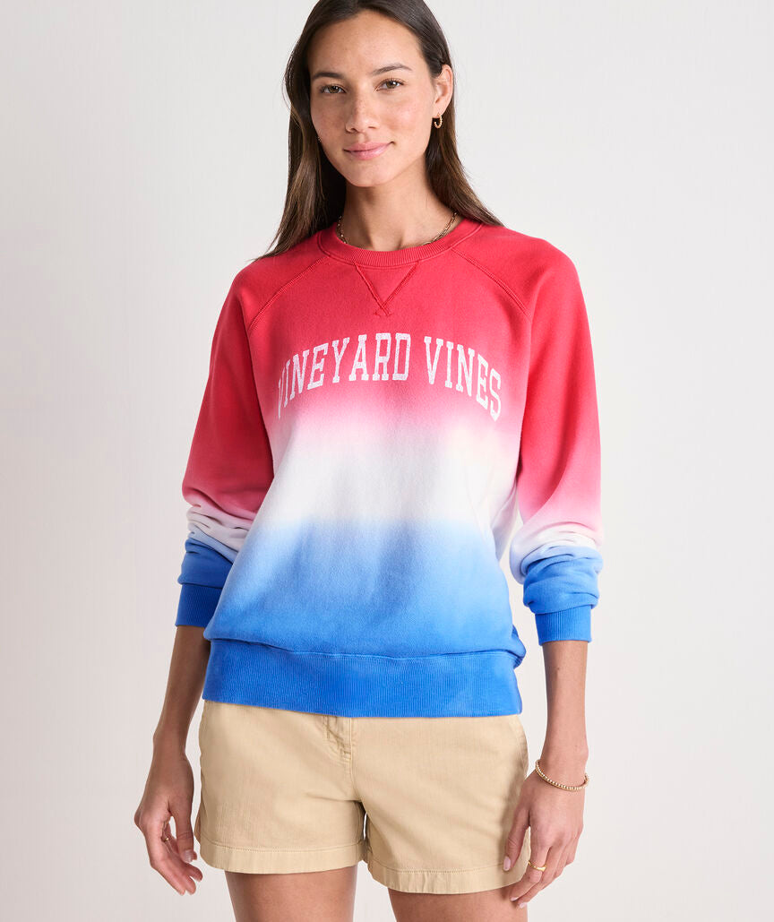 Vineyard Vines Americana Dip-Dye Surf Terry Sweatshirt