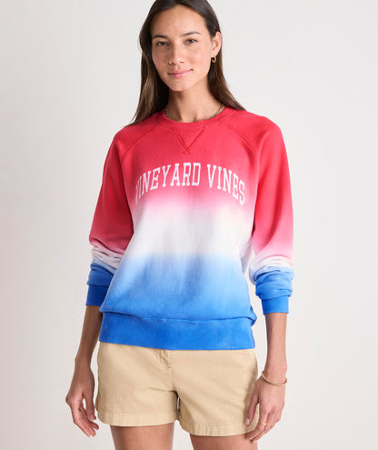 Vineyard Vines Americana Dip-Dye Surf Terry Sweatshirt