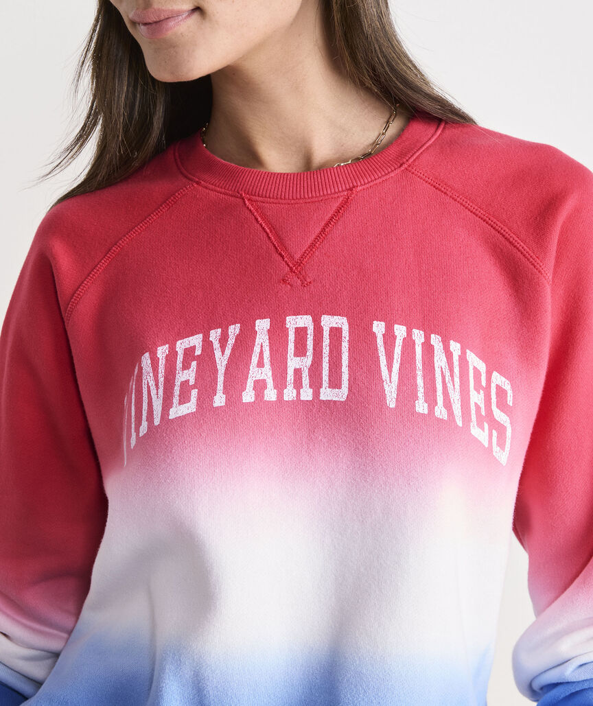 Vineyard Vines Americana Dip-Dye Surf Terry Sweatshirt