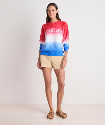 Vineyard Vines Americana Dip-Dye Surf Terry Sweatshirt