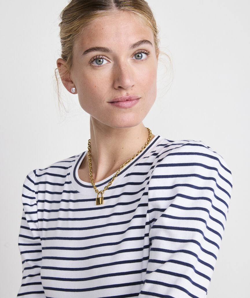 Vineyard Vines Deluxe Puff-Sleeve Top