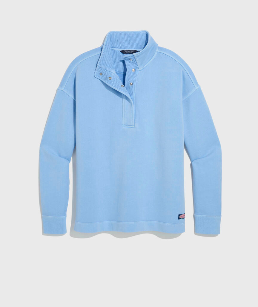 Vineyard Vines Surf Terry Waffle Mix Cam Sweatshirt
