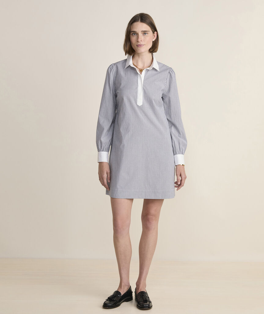 Vineyard Vines Poplin Popover Dress
