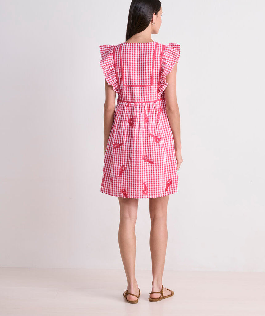 Vineyard Vines Ainsley Lobster Embroidered Dress