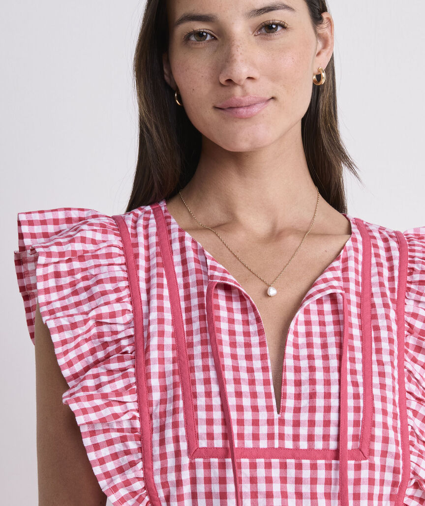 Vineyard Vines Ainsley Lobster Embroidered Dress