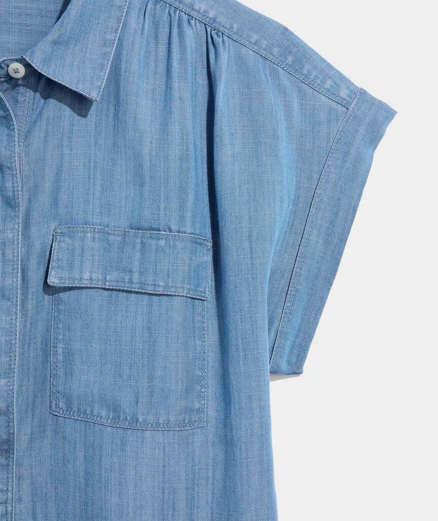 Vineyard Vines Margo Chambray Shirtdress