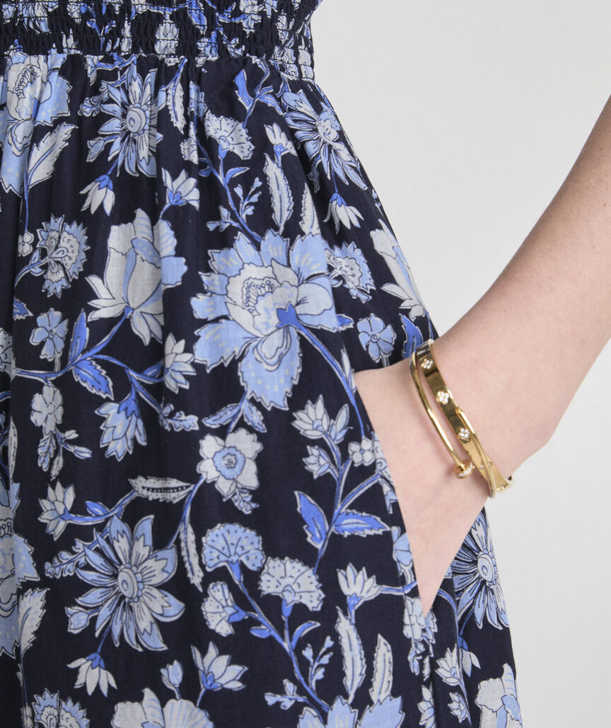 Vineyard Vines Ellen Flutter-Sleeve Maxi Dress