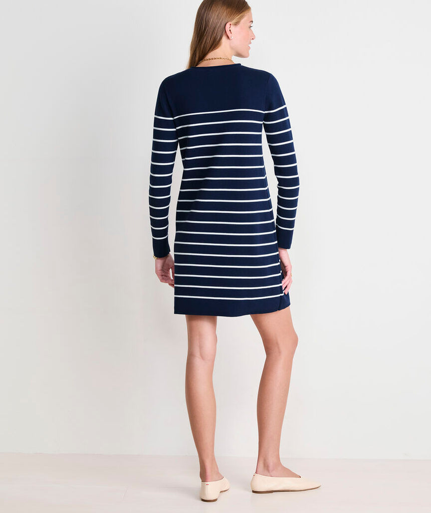 Vineyard Vines Katie Cotton Rollneck Sweater Dress