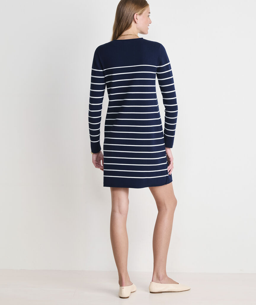 Vineyard Vines Katie Cotton Rollneck Sweater Dress
