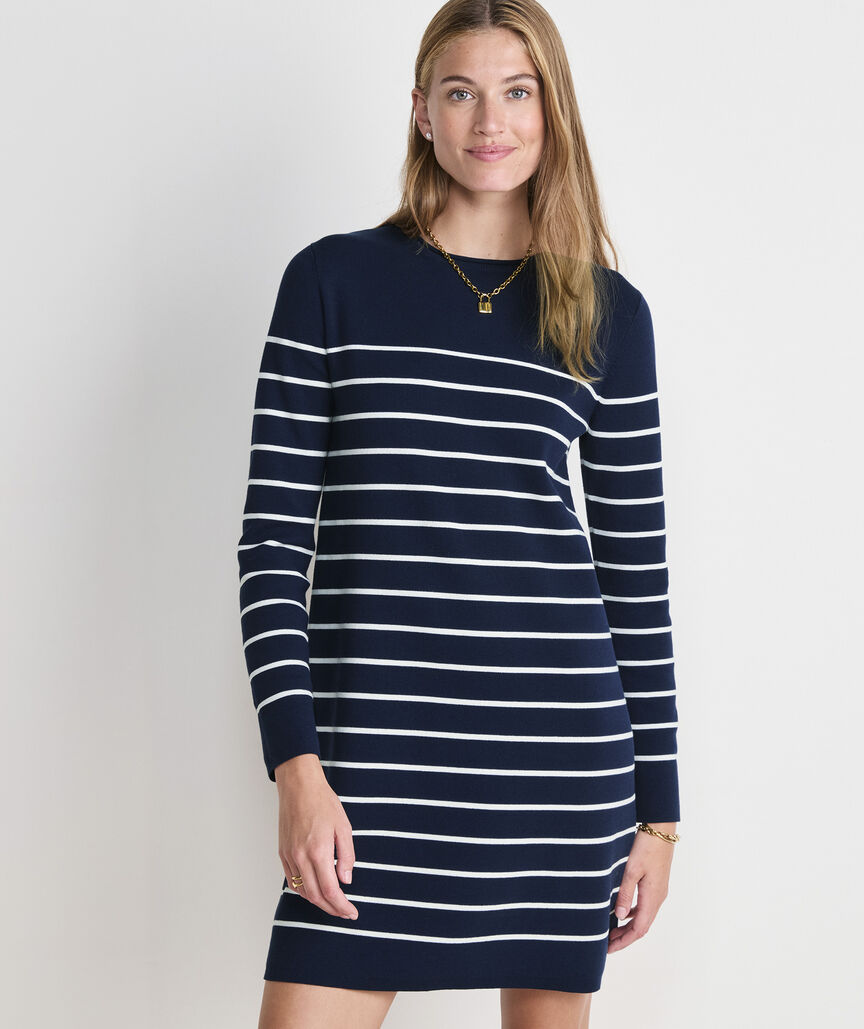 Vineyard Vines Katie Cotton Rollneck Sweater Dress