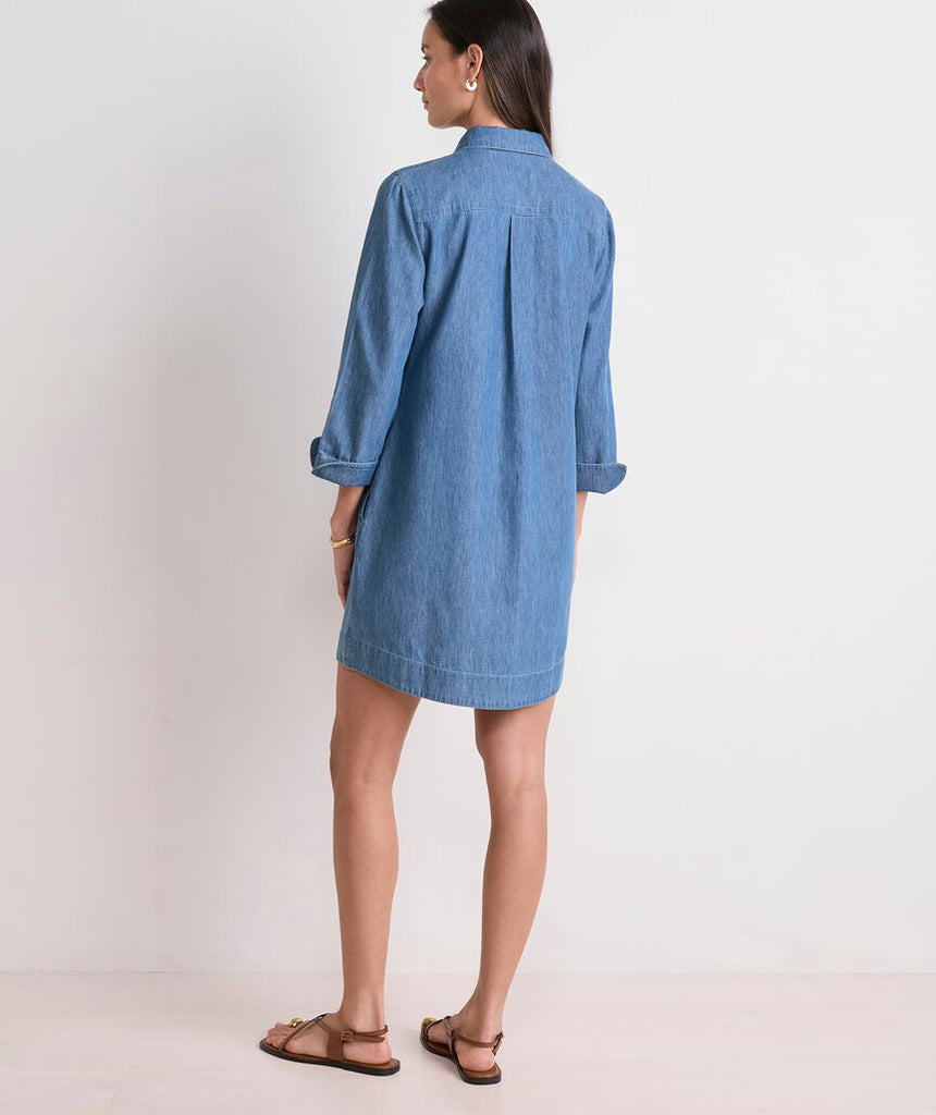 Vineyard Vines Margo Chambray Shirtdress