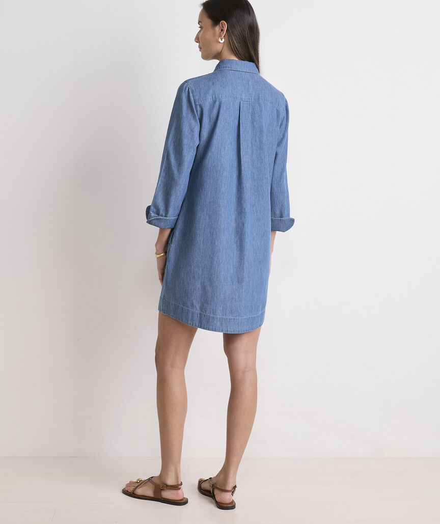 Vineyard Vines Margo Chambray Shirtdress