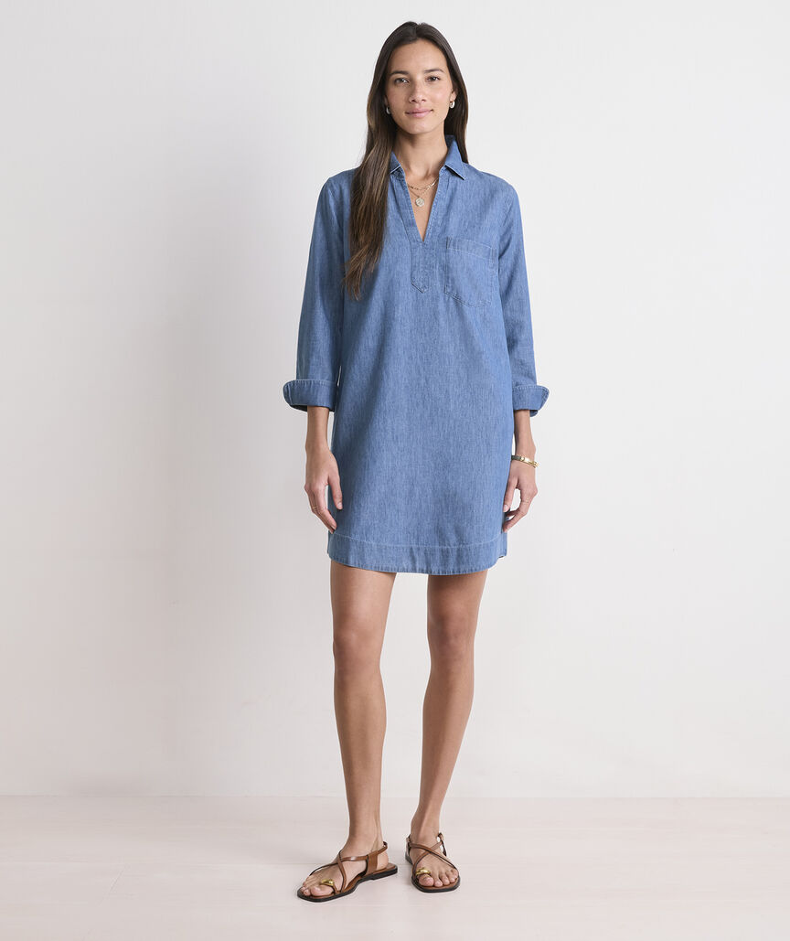 Vineyard Vines Margo Chambray Shirtdress