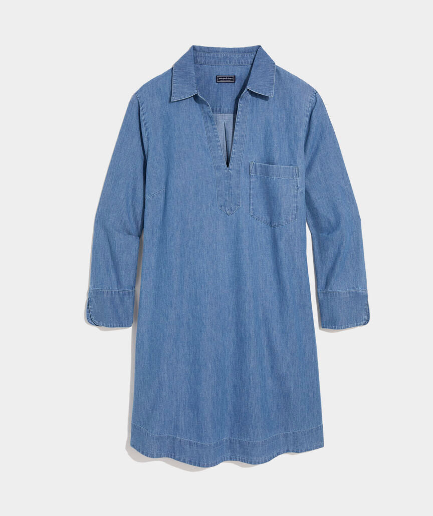 Vineyard Vines Margo Chambray Shirtdress