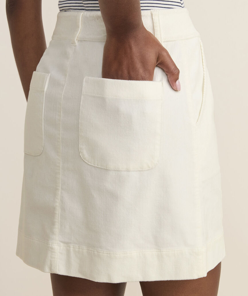 Vineyard Vines Corduroy Button-Front Skirt