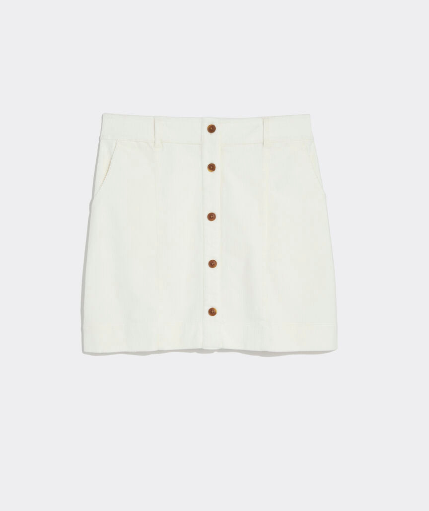 Vineyard Vines Corduroy Button-Front Skirt